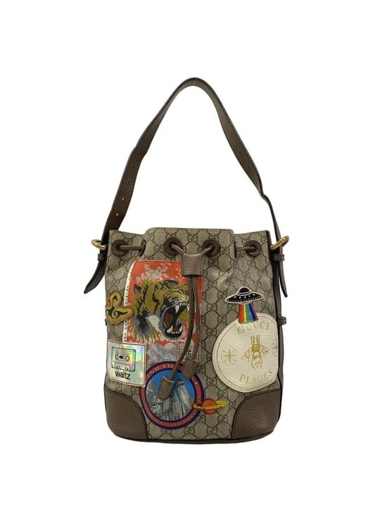 Gucci Handbags - Gucci Shoulder Bag Courier Beige Ebony Dark Brown 2-Way